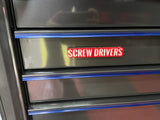 'Screw Drivers' Magnetic Tool Box Label