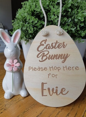Easter Bunny Please Hop Here